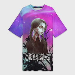 Женская длинная футболка Семейка Аддамс ужасы