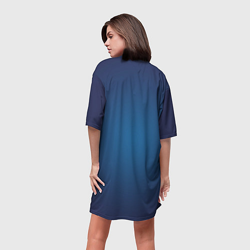 Женская длинная футболка Фэнтези женщина русалка с цветами / 3D-принт – фото 4