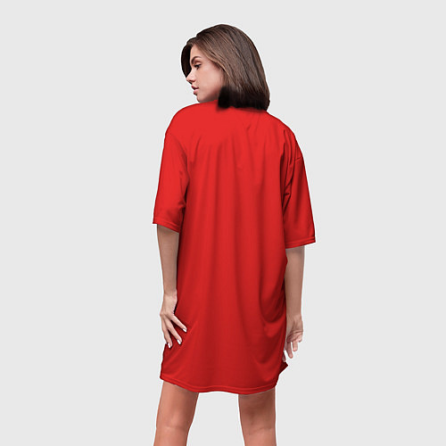 Женская длинная футболка Очень сладкая Наташа - Кит кат / 3D-принт – фото 4