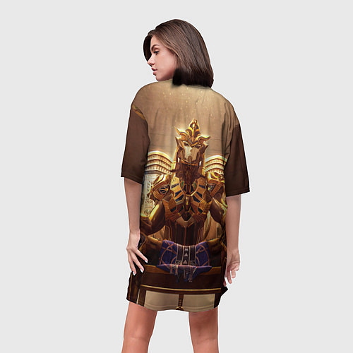 Женская длинная футболка PUBG фараоны / 3D-принт – фото 4