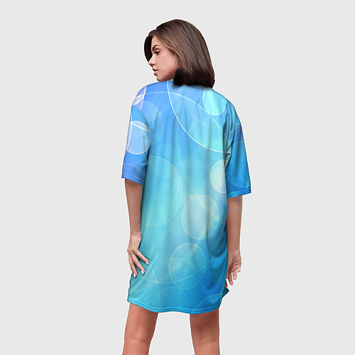 Женская длинная футболка Ё моё / 3D-принт – фото 4