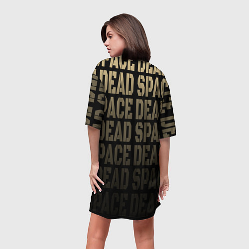 Женская длинная футболка Dead Space или мертвый космос / 3D-принт – фото 4