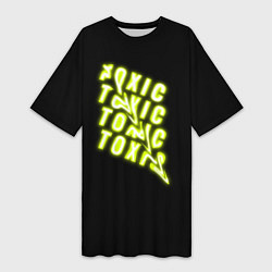 Женская длинная футболка Toxic neon