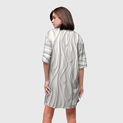 Женская длинная футболка Рельефная стена / 3D-принт – фото 4