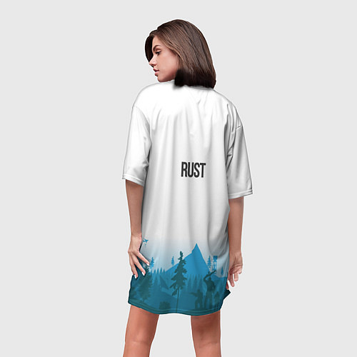 Женская длинная футболка Rustli / 3D-принт – фото 4