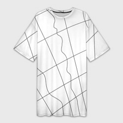 Футболка женская длинная Перспектива, цвет: 3D-принт