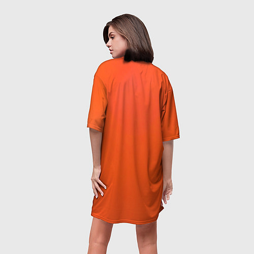 Женская длинная футболка Ретро автомобиль / 3D-принт – фото 4