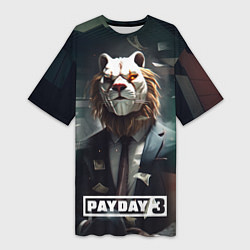 Женская длинная футболка Payday 3 lion