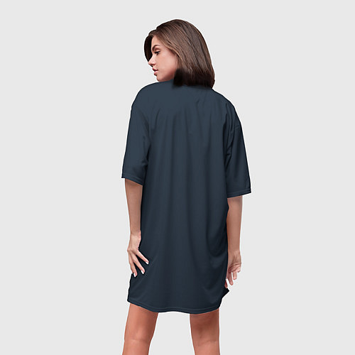 Женская длинная футболка Зануда / 3D-принт – фото 4