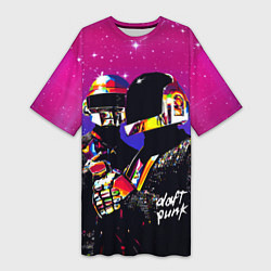 Женская длинная футболка Daft Punk Discovery