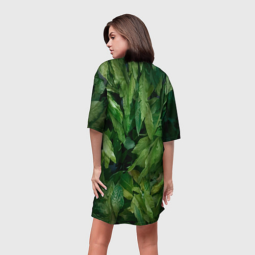 Женская длинная футболка Горилла в джунгях / 3D-принт – фото 4