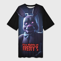 Женская длинная футболка Five Nights at Freddys Bonnie