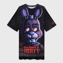 Женская длинная футболка Five Nights at Freddys Bonnie