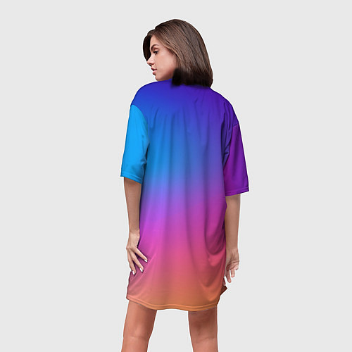 Женская длинная футболка ChatGPT / 3D-принт – фото 4
