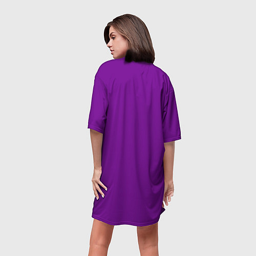 Женская длинная футболка Как-то фиолетово / 3D-принт – фото 4