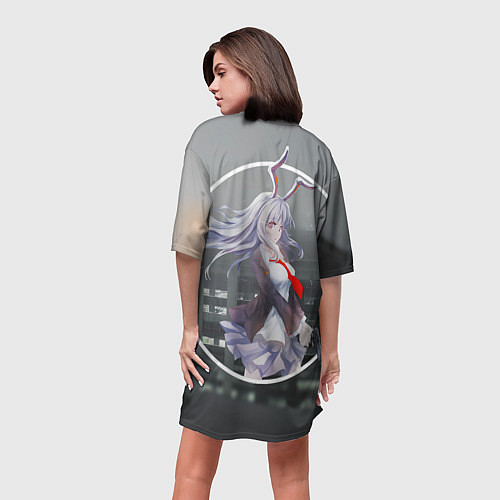 Женская длинная футболка Touhou Project Рейсен Удонгейн Инаба / 3D-принт – фото 4