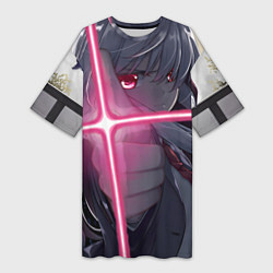 Женская длинная футболка Touhou Project Рейсен Удонгейн Инаба