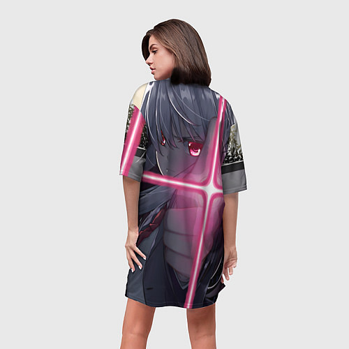 Женская длинная футболка Touhou Project Рейсен Удонгейн Инаба / 3D-принт – фото 4