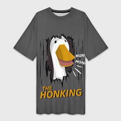 Женская длинная футболка The honking