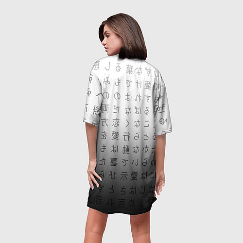 Женская длинная футболка Потеряйся / 3D-принт – фото 4