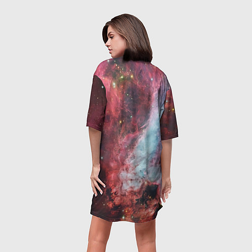 Женская длинная футболка Starfield лого космос / 3D-принт – фото 4