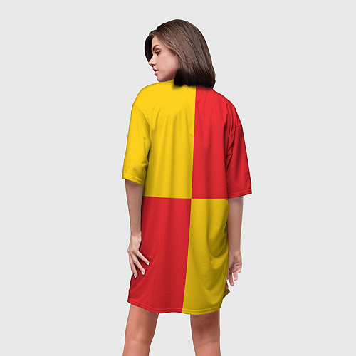 Женская длинная футболка Арсенал Тула ФК / 3D-принт – фото 4