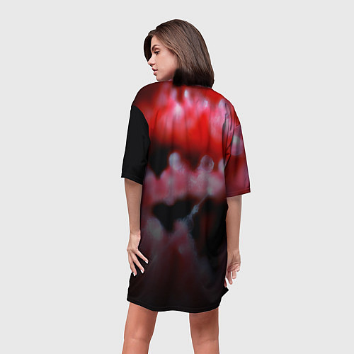 Женская длинная футболка Патриот ссср / 3D-принт – фото 4