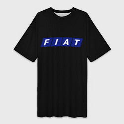 Женская длинная футболка Fiat sport auto