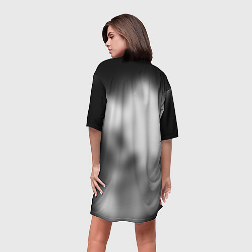 Женская длинная футболка Half life 3 black / 3D-принт – фото 4