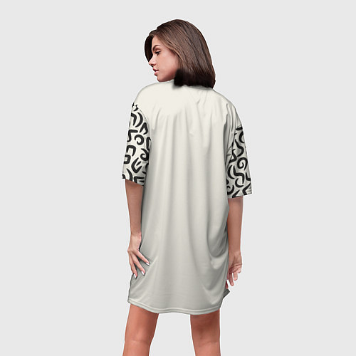 Женская длинная футболка Секси - почти шифр / 3D-принт – фото 4