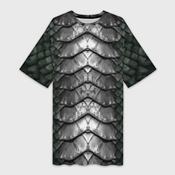 Женская длинная футболка Dragon scales