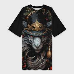 Женская длинная футболка Зимний властелин