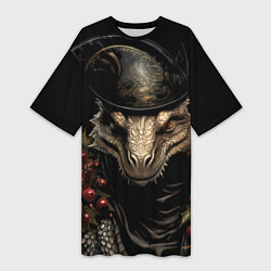 Женская длинная футболка Властитель зимнего леса