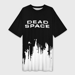 Женская длинная футболка Dead Space монстры космоса