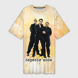 Женская длинная футболка Depeche Mode - Universe band