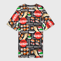 Женская длинная футболка Best sushi
