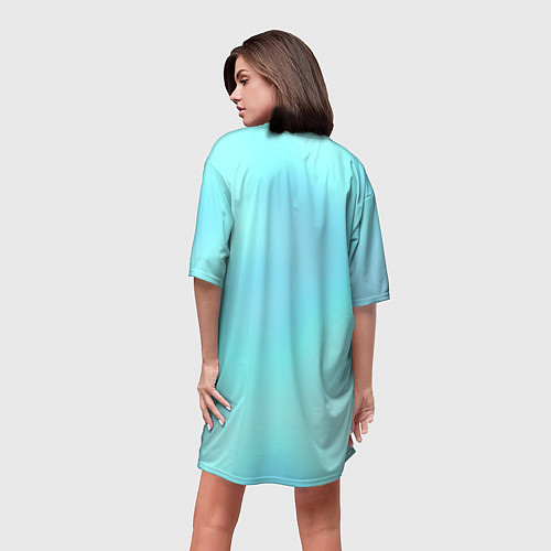 Женская длинная футболка Что будет изъедено? / 3D-принт – фото 4