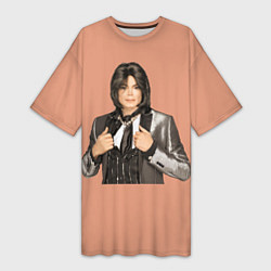 Женская длинная футболка Michael Jackson MJ