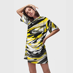 Футболка женская длинная Жизнерадостность, цвет: 3D-принт — фото 2