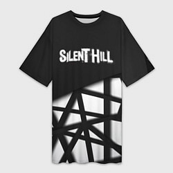 Женская длинная футболка Silent Hill геометрия