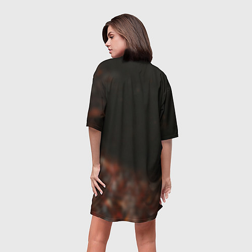 Женская длинная футболка Ёжик Шэдоу / 3D-принт – фото 4