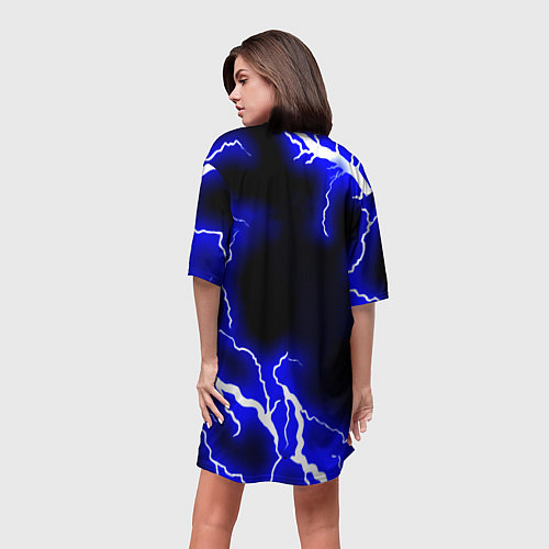 Женская длинная футболка Tekken молнии / 3D-принт – фото 4