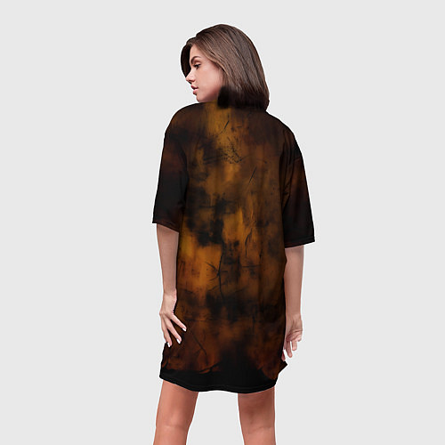 Женская длинная футболка Коренной североамериканец / 3D-принт – фото 4