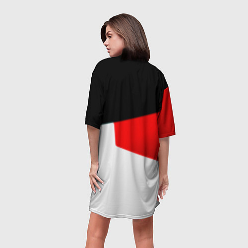 Женская длинная футболка Roblox текстура мобайл геометрия / 3D-принт – фото 4