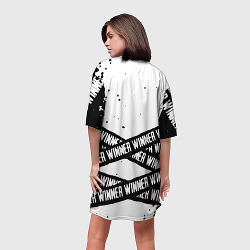 Женская длинная футболка Pubg текстура полосы / 3D-принт – фото 4