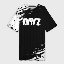 Женская длинная футболка Dayz текстура краски
