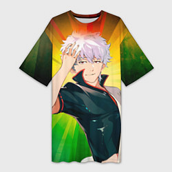 Женская длинная футболка Гинтоки Саката из Гинтамы