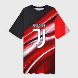 Женская длинная футболка Juventus geometry sport line