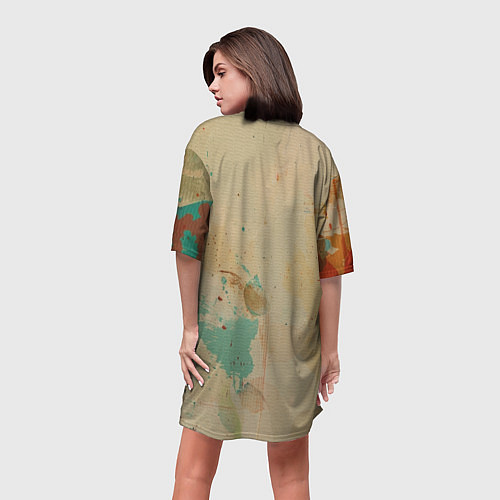 Женская длинная футболка Джон Уик в стиле гранж / 3D-принт – фото 4