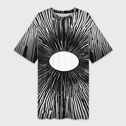 Футболка женская длинная Поглощение, цвет: 3D-принт